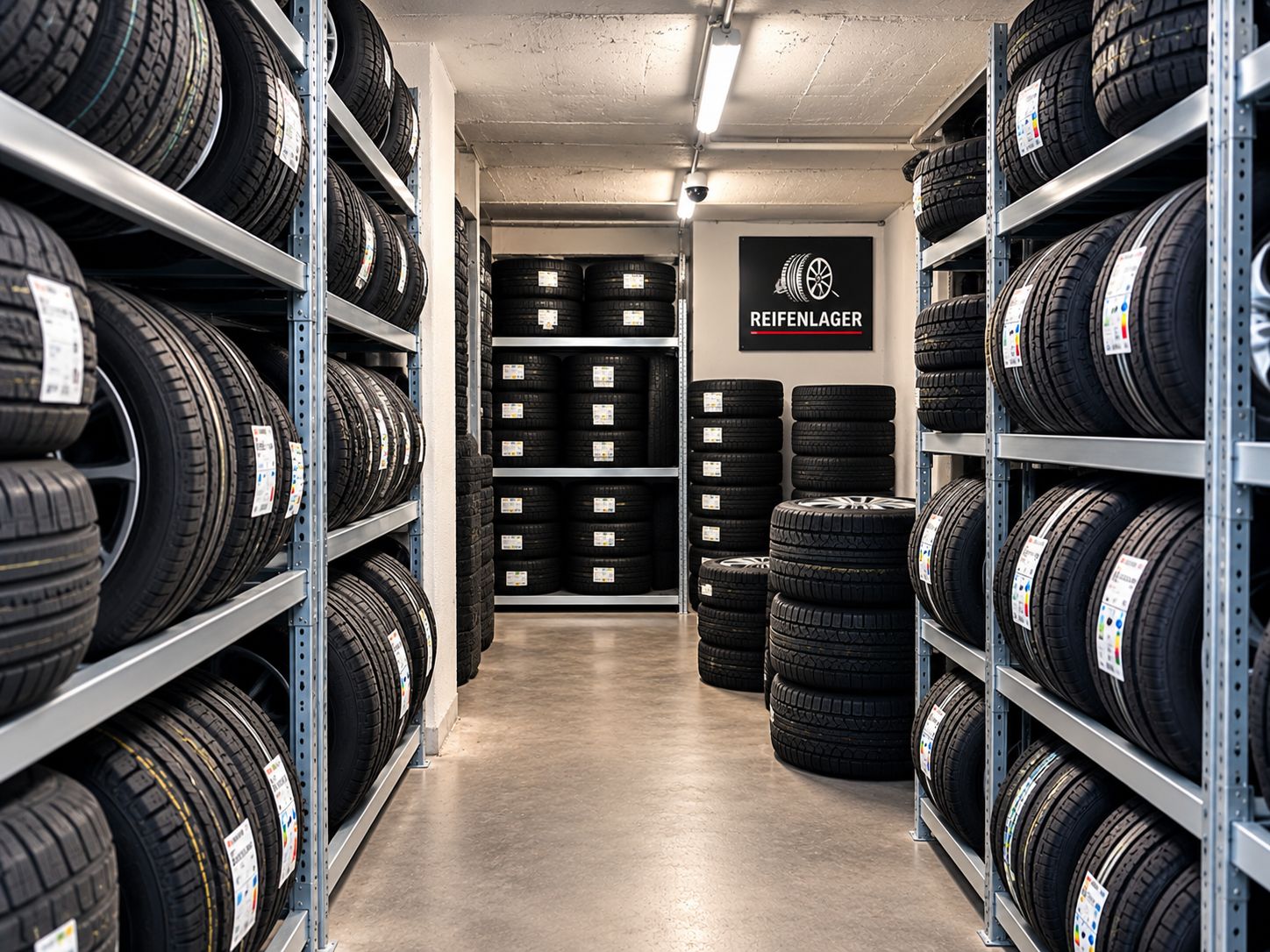 Reifenlager der S&M Profi-Werkstatt